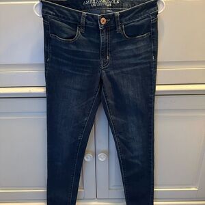 American Eagle Outfitters Women's Deep Indigo Jeggings